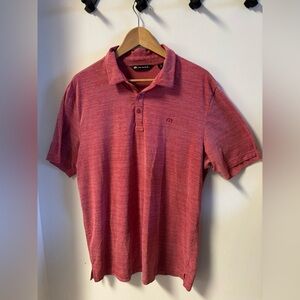 Travis Mathew The Heater Red Polo XL